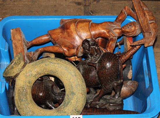 Chinese carving & tribal carvings